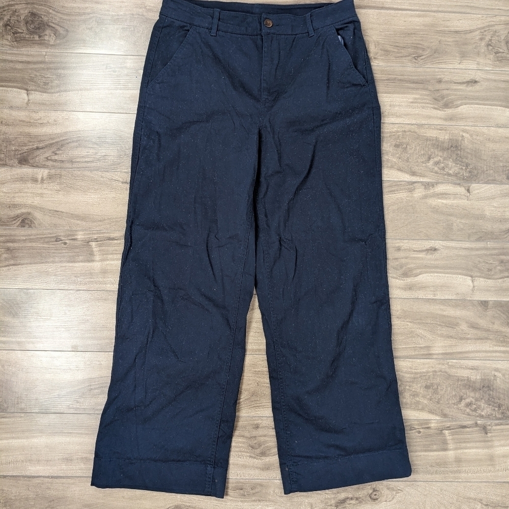 LL Bean Gorpcore Comfort Chino Pants Size 10 Navy Blue